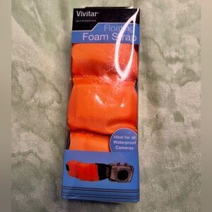 NWOT Vivitar Orange Floating Foam Wrist Strap for Camera & DSLR